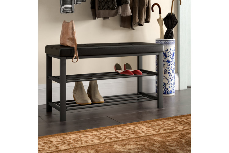 Christchurch faux leather on sale storage bench